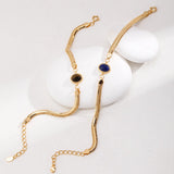 Tiger's eye Lapis Lazuli Chain Gemstone Bracelets - Gembea Jewelry