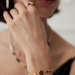 Tiger's eye Lapis Lazuli Chain Gemstone Bracelets - Gembea Jewelry