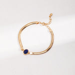 Tiger's eye Lapis Lazuli Chain Gemstone Bracelets - Gembea Jewelry