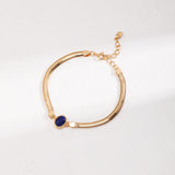 Tiger's eye Lapis Lazuli Chain Gemstone Bracelets - Gembea Jewelry