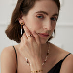 Tiger's eye Lapis Lazuli Chain Gemstone Bracelets - Gembea Jewelry