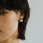 Light Artificial Pearl Stud Earrings-Gembea Jewelry