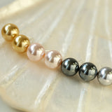 Light Artificial Pearl Stud Earrings-Gembea Jewelry