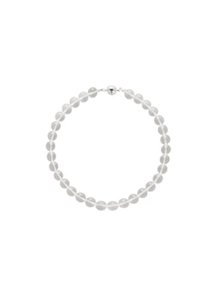 Lily Dew White Crystal Beaded Necklace gembea jewelry