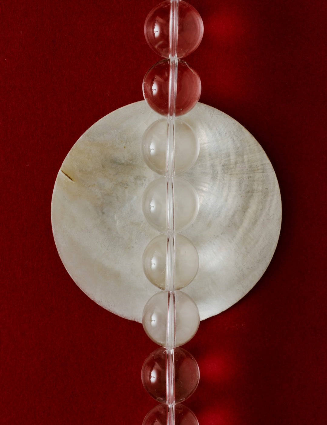 Lily Dew White Crystal Beaded Necklace gembea jewelry