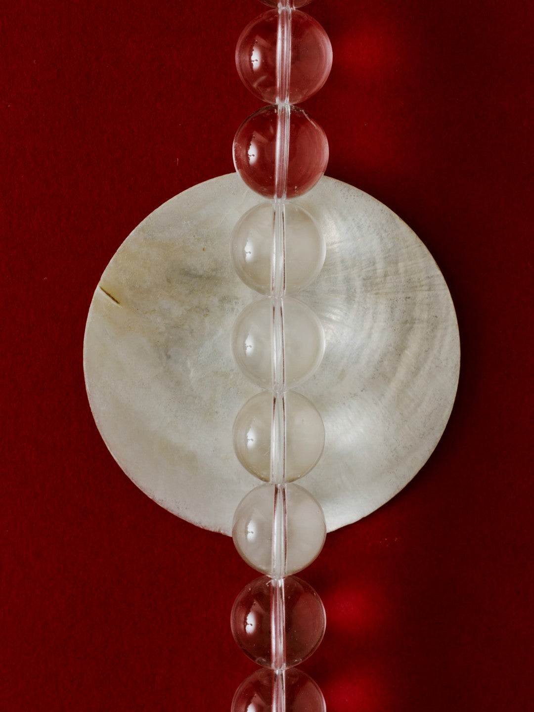 Lily Dew White Crystal Beaded Necklace gembea jewelry