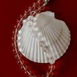 Lily Dew White Crystal Beaded Necklace gembea jewelry