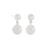 Lily Dew White Crystal Drop Earrings gembea jewelry