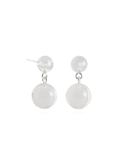 Lily Dew White Crystal Drop Earrings gembea jewelry
