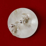 Lily Dew White Crystal Drop Earrings gembea jewelry