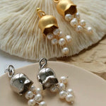 Lily of the Valley Natural Pearl Earrings - Gembea Jewelry