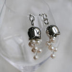 Lily of the Valley Natural Pearl Earrings - Gembea Jewelry
