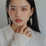 Lily of the Valley Natural Pearl Earrings - Gembea Jewelry