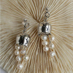 Lily of the Valley Natural Pearl Earrings - Gembea Jewelry