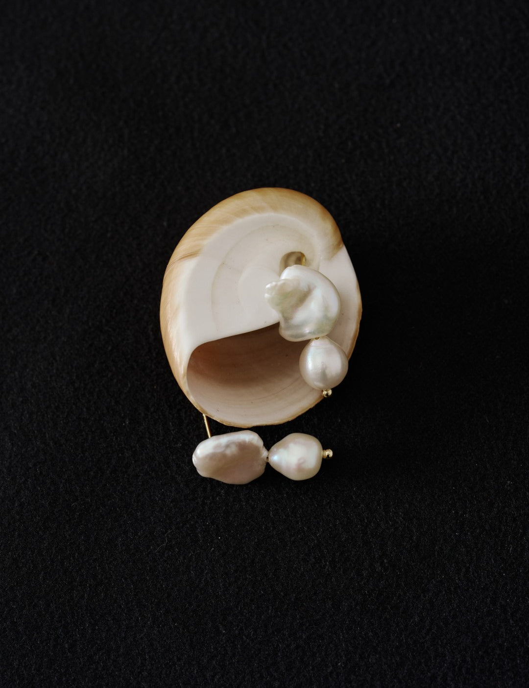 Linden Bloom Baroque Pearl Earrings gembea jewelry