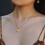Lion Relief Love Drop Hoop Earrings - Gembea Jewelry