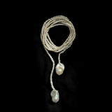 Long Baroque Pearl Beaded Necklace gembea jewelry