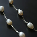 Galaxy Falls Series Tassel Pearl Earrings - Gembea Jewelry