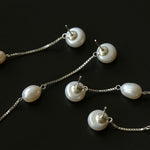 Galaxy Falls Series Tassel Pearl Earrings - Gembea Jewelry
