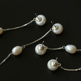 Galaxy Falls Series Tassel Pearl Earrings - Gembea Jewelry