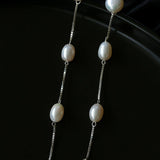 Galaxy Falls Series Tassel Pearl Earrings - Gembea Jewelry