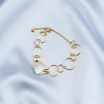 Love Baroque Small Metal Circle Bracelet - Gembea Jewelry