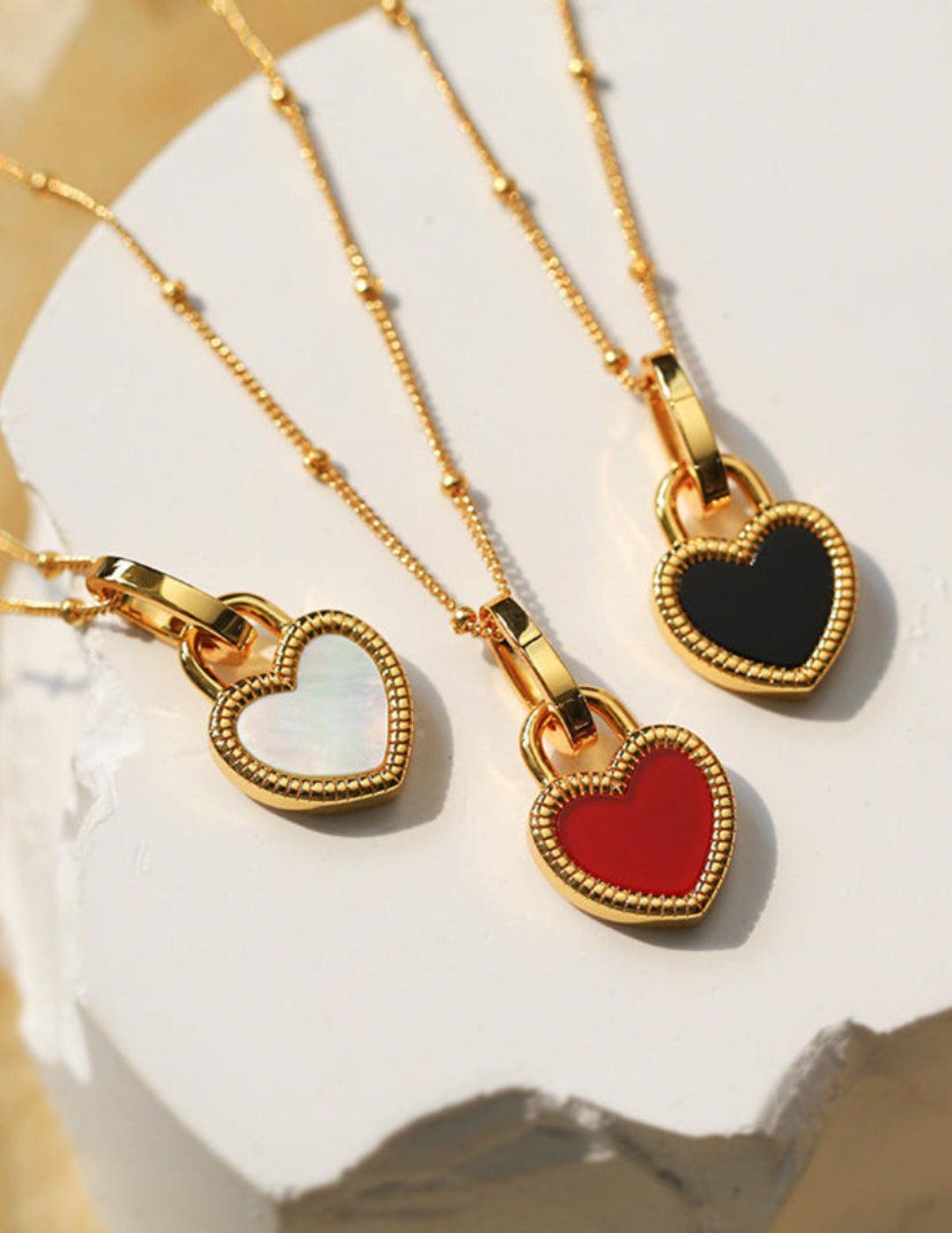 Love Lock Chain Necklace - Gembea Jewelry