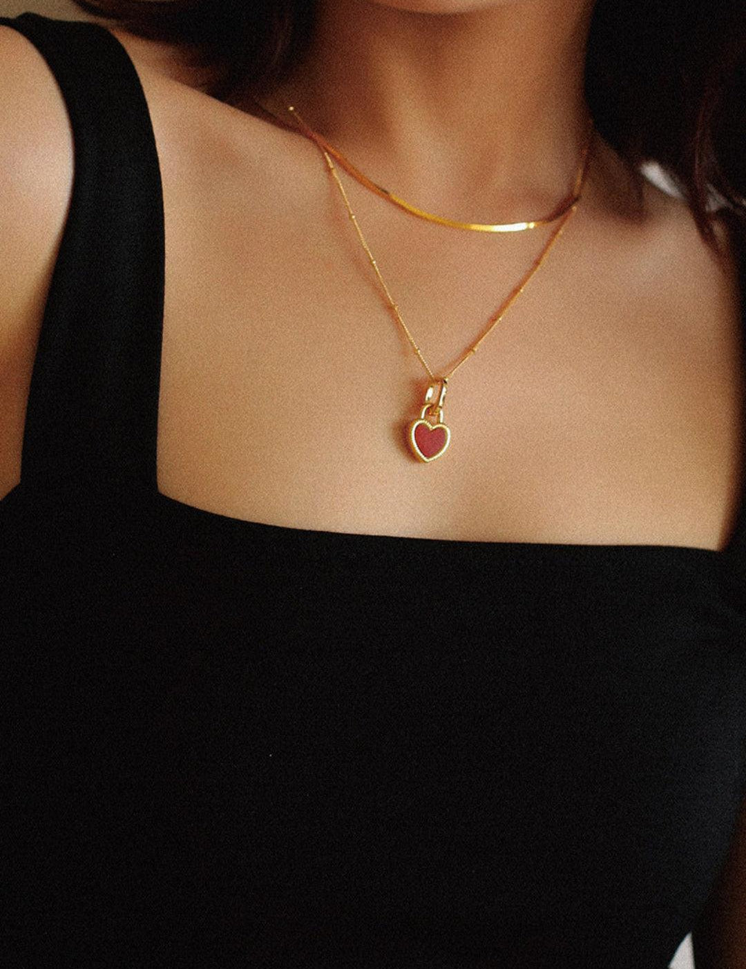 Love Lock Chain Necklace - Gembea Jewelry