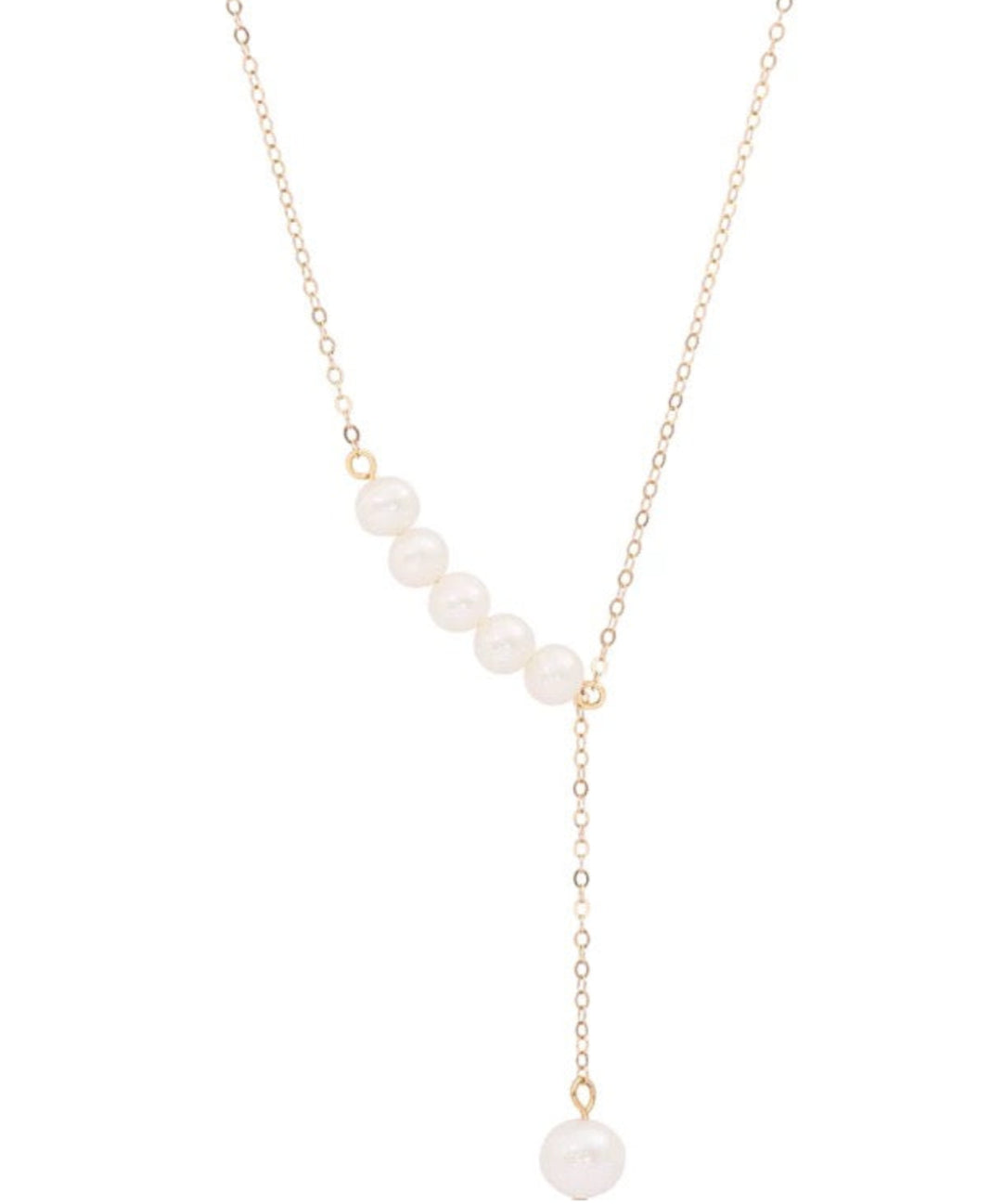Love and the City D Model Chain Pearl Necklace gembea jewelry