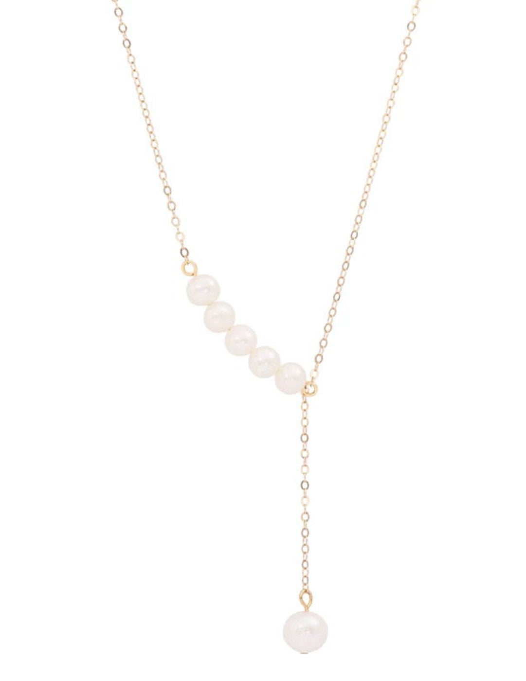 Love and the City D Model Chain Pearl Necklace gembea jewelry
