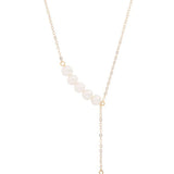 Love and the City D Model Chain Pearl Necklace gembea jewelry