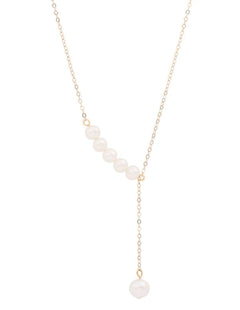 Love and the City D Model Chain Pearl Necklace gembea jewelry