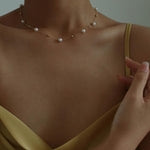 Love and the City Vintage Chain Pearl Necklace - Gembea Jewelry