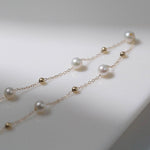 Love and the City Vintage Chain Pearl Necklace - Gembea Jewelry