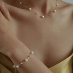 Love and the City Vintage Chain Pearl Necklace - Gembea Jewelry