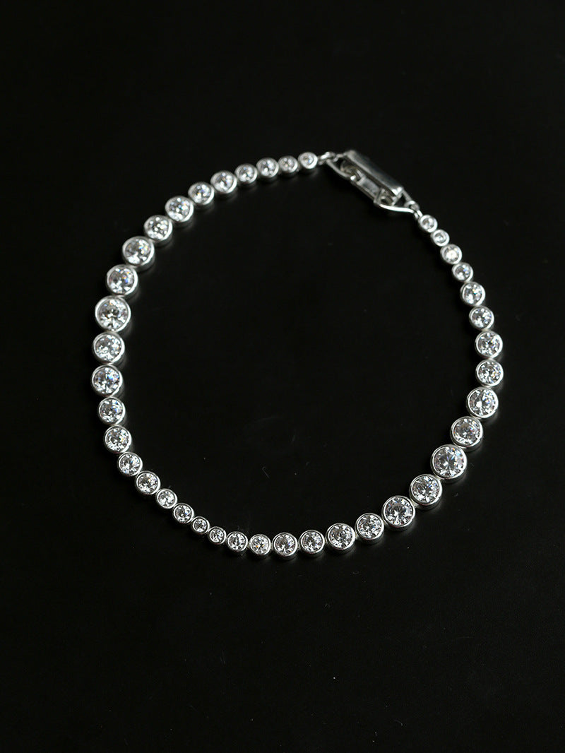 Lueur Bubble Cubic Zircon Bracelet-Silver gembea jewelry