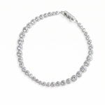 Lueur Bubble Cubic Zircon Bracelet-Silver gembea jewelry