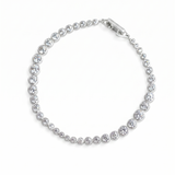 Lueur Bubble Cubic Zircon Bracelet-Silver gembea jewelry