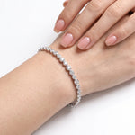 Lueur Bubble Cubic Zircon Bracelet-Silver gembea jewelry