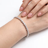 Lueur Bubble Cubic Zircon Bracelet-Silver gembea jewelry