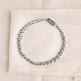 Lueur Bubble Cubic Zircon Bracelet-Silver gembea jewelry