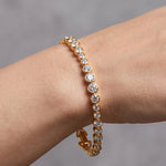 Lueur Bubble Cubic Zircon Bracelet-Gold gembea jewelry