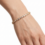 Lueur Bubble Cubic Zircon Bracelet-Gold gembea jewelry