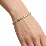 Lueur Bubble Cubic Zircon Bracelet-Gold gembea jewelry