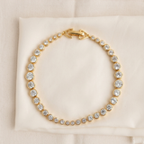 Lueur Bubble Cubic Zircon Bracelet-Gold gembea jewelry