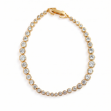 Lueur Bubble Cubic Zircon Bracelet-Gold gembea jewelry