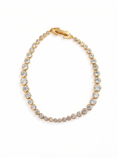 Lueur Bubble Cubic Zircon Bracelet-Gold gembea jewelry