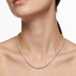 Lueur Bubble Cubic Zircon Necklace-Gold gembea jewelry