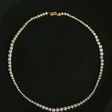 Lueur Bubble Cubic Zircon Necklace-Gold gembea jewelry