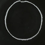 Lueur Bubble Cubic Zircon Necklace-Silver gembea jewelry